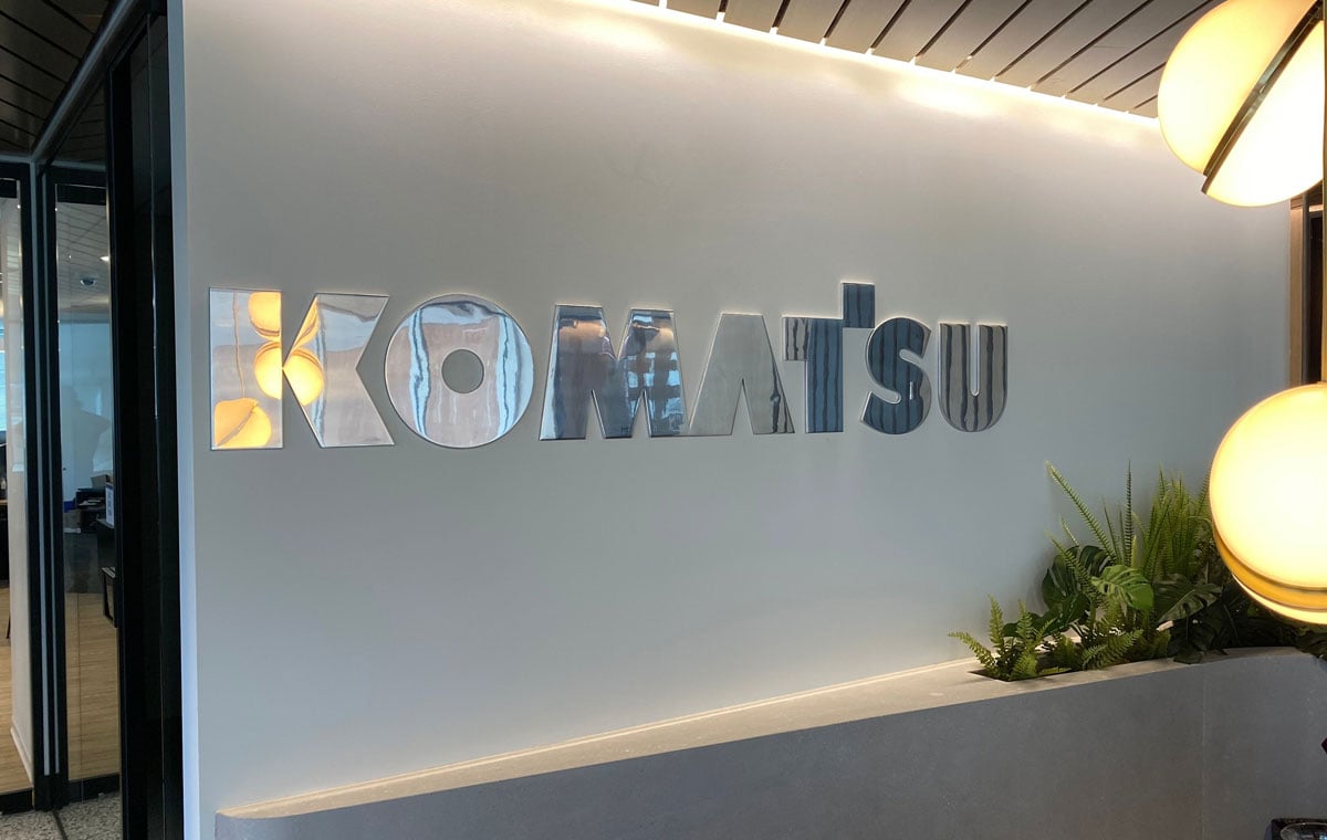 Image of Komatsu's Corporate Lobby design