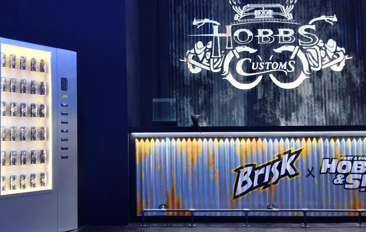 The Brisk Sponsorship Activation booth