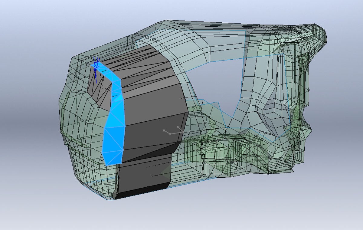 A Computer Aided Drawing used in digital fabrication
