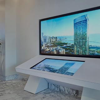 An Interactive Multimedia Sales Center for 1000M Luxury Residences