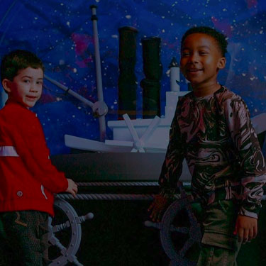 CAMP in-store experience Disney snow globe